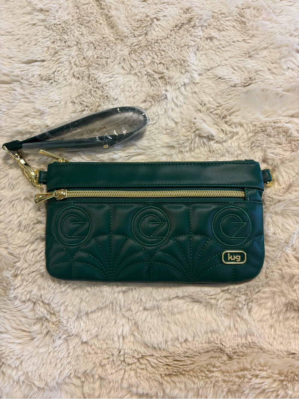 Wicked x Lug Super Metro XL Pouch Wristlet Wickedly Green RFID
